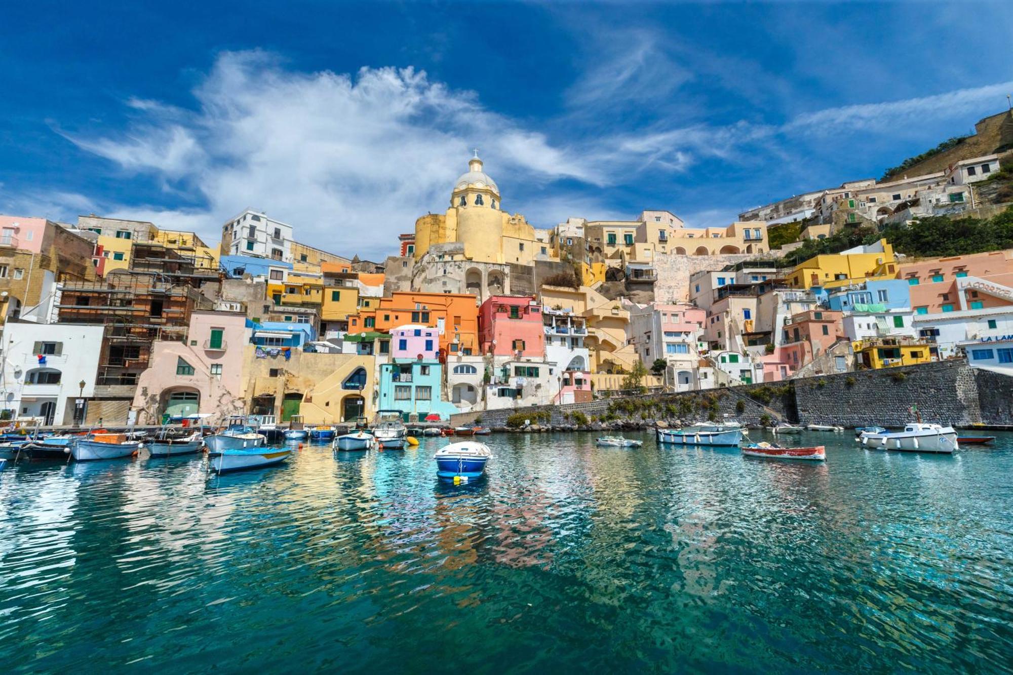 De Lamartine A Marina Di Corricella Procida Exteriér fotografie